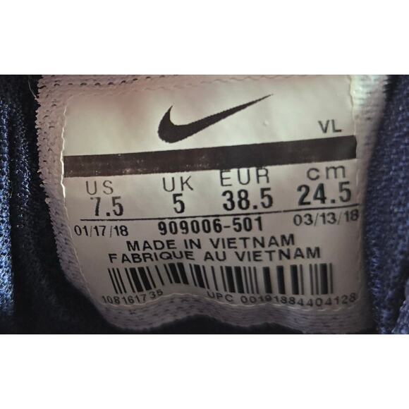 Nike Womens Sz 7.5 Run Swift Running Shoes Blue Pink 909006-501 Low Top Sneakers - Picture 8 of 8